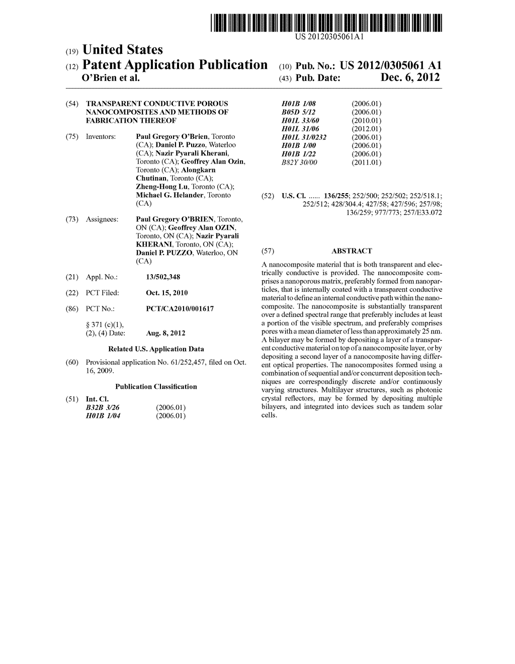 TRANSPARENT CONDUCTIVE POROUS NANOCOMPOSITES AND METHODS OF FABRICATION     THEREOF - diagram, schematic, and image 01