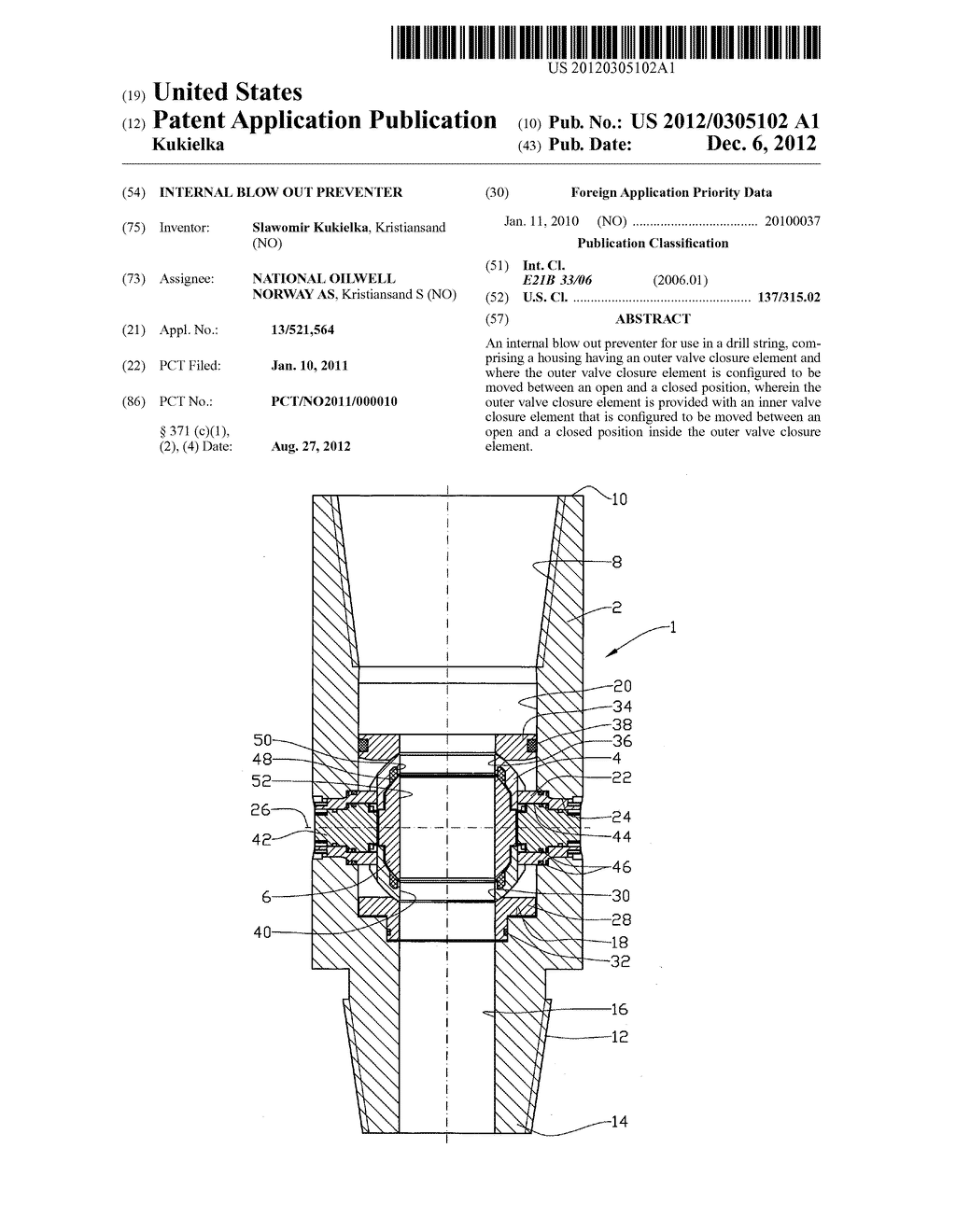 Internal Blow Out Preventer - diagram, schematic, and image 01