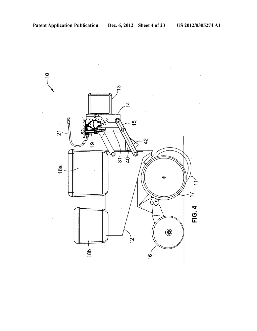 Hydraulic down pressure control system for an agricultural implement - diagram, schematic, and image 05