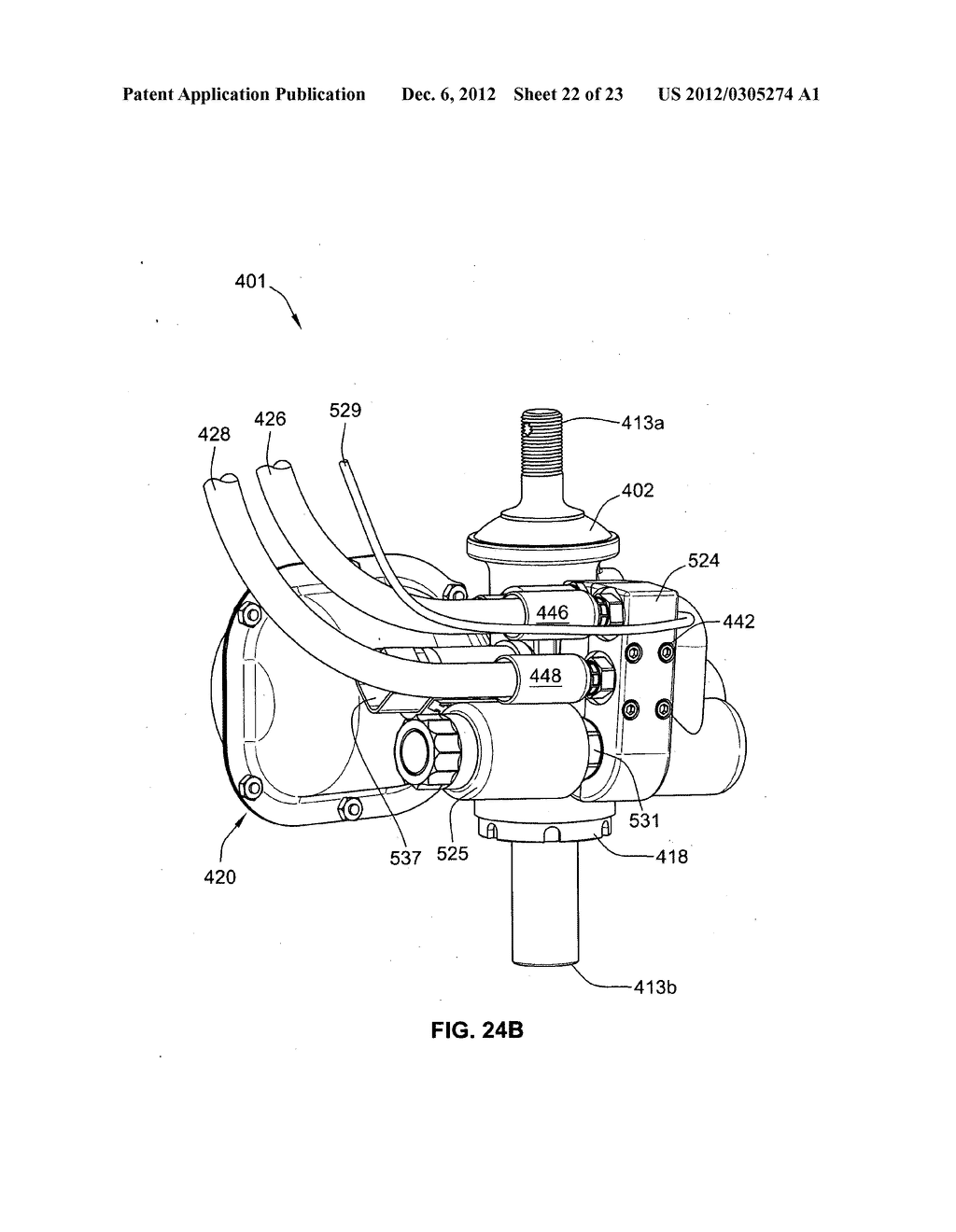 Hydraulic down pressure control system for an agricultural implement - diagram, schematic, and image 23