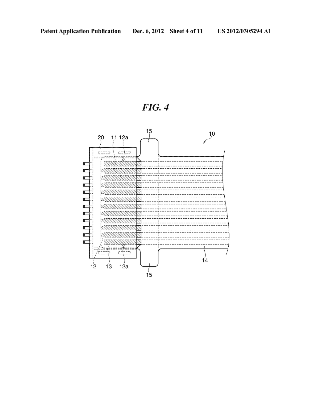 FLEXIBLE PRINTED WIRING BOARD HAVING CONNECTOR CONNECTING PORTION - diagram, schematic, and image 05