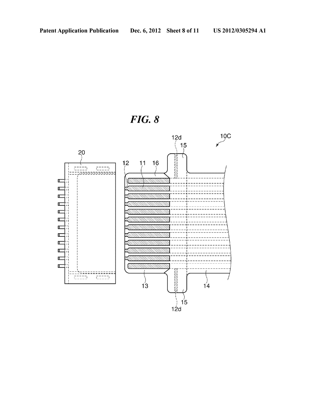 FLEXIBLE PRINTED WIRING BOARD HAVING CONNECTOR CONNECTING PORTION - diagram, schematic, and image 09