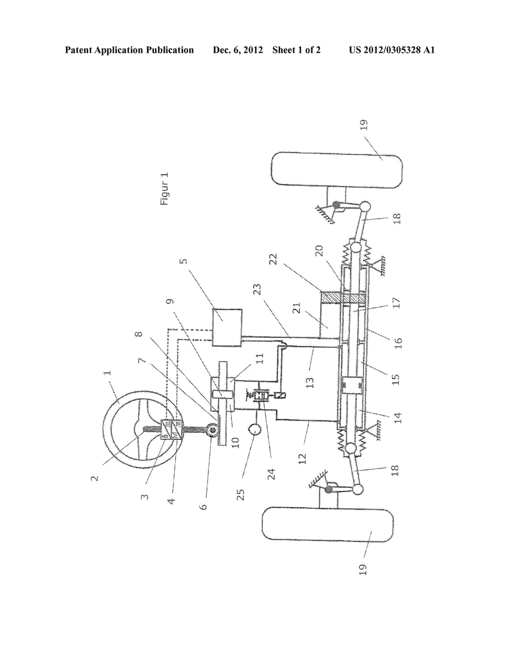 STEERING SYSTEM HAVING A HYDRAULIC STEERING COLUMN - diagram, schematic, and image 02