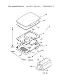 COMPACT CASE BUILT-IN WITH HINGE UNIT AND METHOD OF MANUFACTURING COMPACT     CASE BUILT-IN WITH HINGE UNIT diagram and image