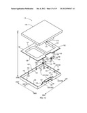 COMPACT CASE BUILT-IN WITH HINGE UNIT AND METHOD OF MANUFACTURING COMPACT     CASE BUILT-IN WITH HINGE UNIT diagram and image