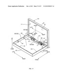 COMPACT CASE BUILT-IN WITH HINGE UNIT AND METHOD OF MANUFACTURING COMPACT     CASE BUILT-IN WITH HINGE UNIT diagram and image