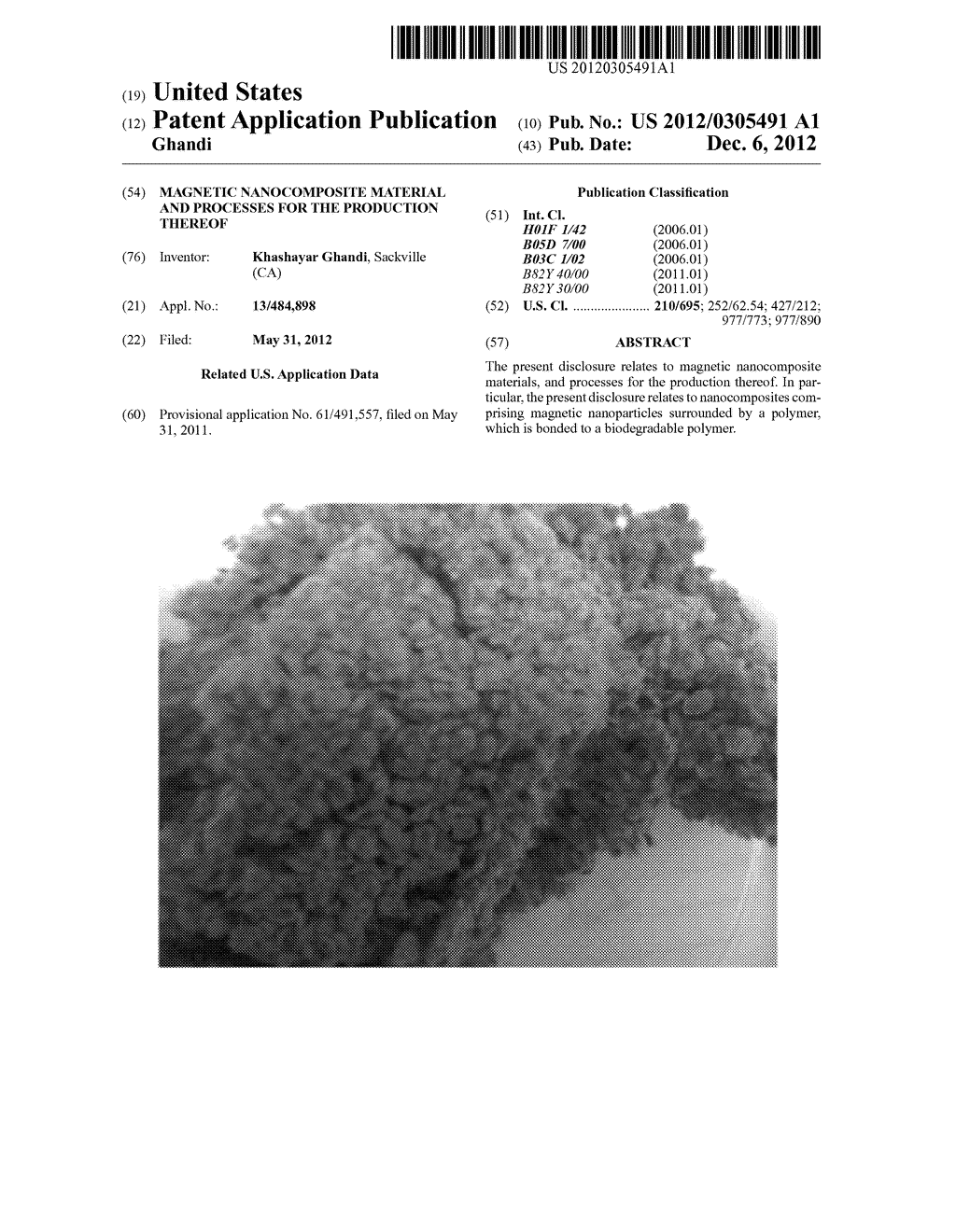 MAGNETIC NANOCOMPOSITE MATERIAL AND PROCESSES FOR THE PRODUCTION THEREOF - diagram, schematic, and image 01