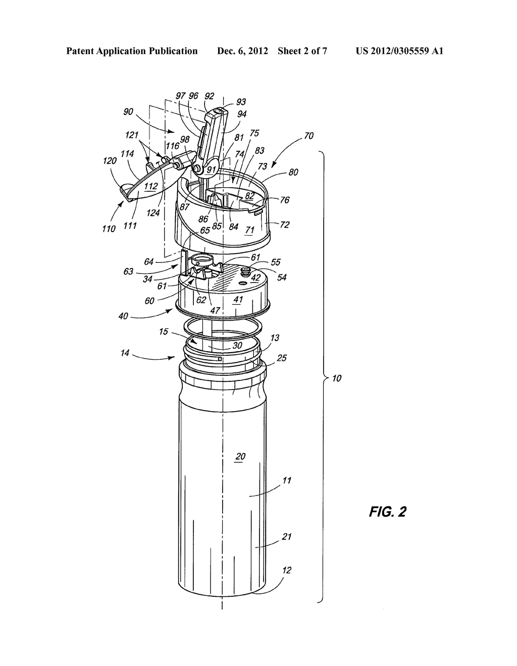 Fluid dispensing vessel - diagram, schematic, and image 03