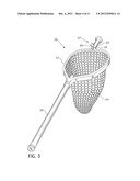 WALKING/WADING STAFF WITH INTEGRAL FISHING NET diagram and image