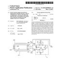 DEVICE HAVING REDUCED OVERALL DIMENSIONS FOR IDENTIFYING A METAL SUBSTRATE     IN A DUSTY AND METALLIC ENVIRONMENT, AND APPLICATION FOR IDENTIFYING     CONTAINERS CONTAINING NUCLEAR FUEL ELEMENTS IN THE PRODUCTION PLANT     THEREOF diagram and image