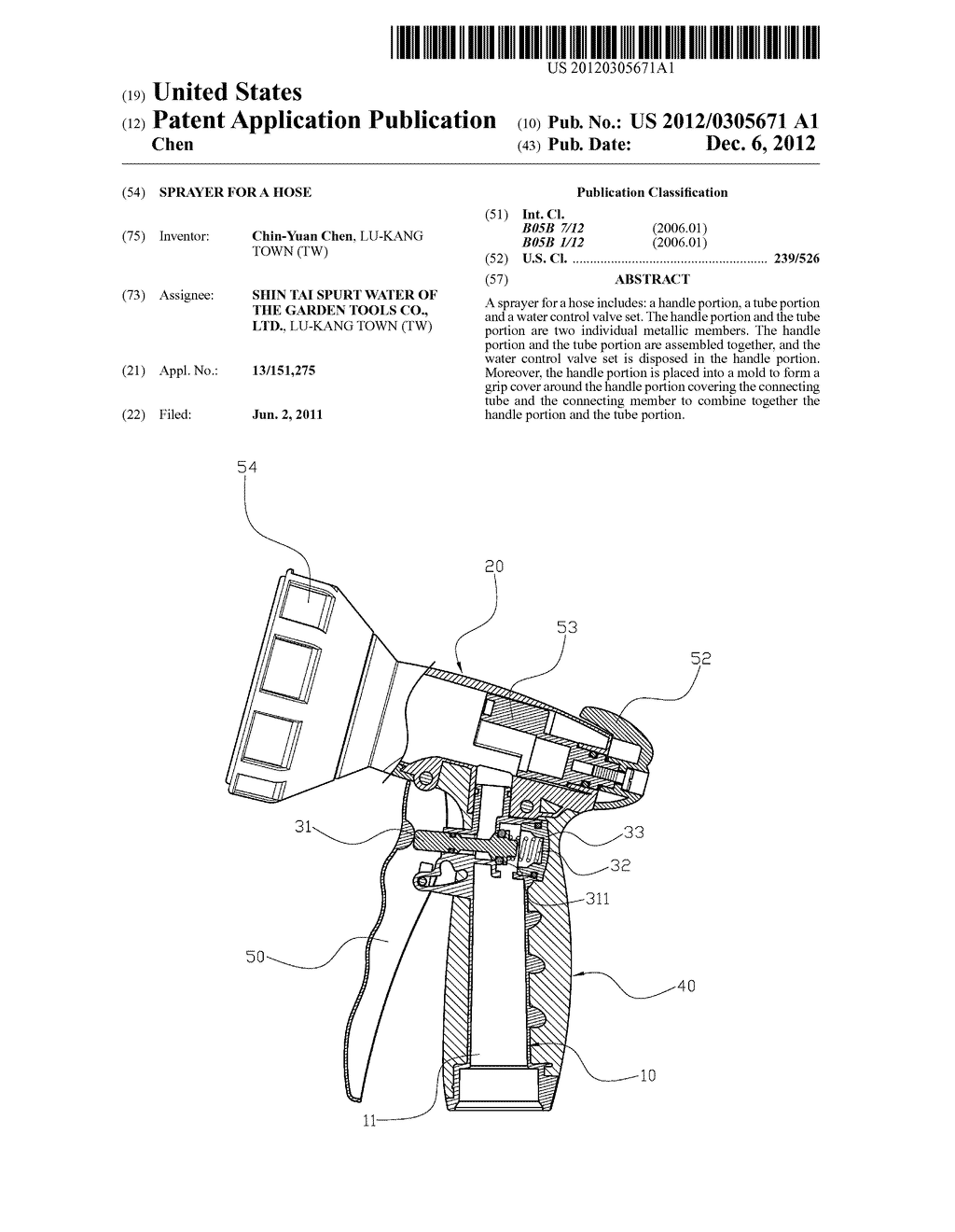 SPRAYER FOR A HOSE - diagram, schematic, and image 01