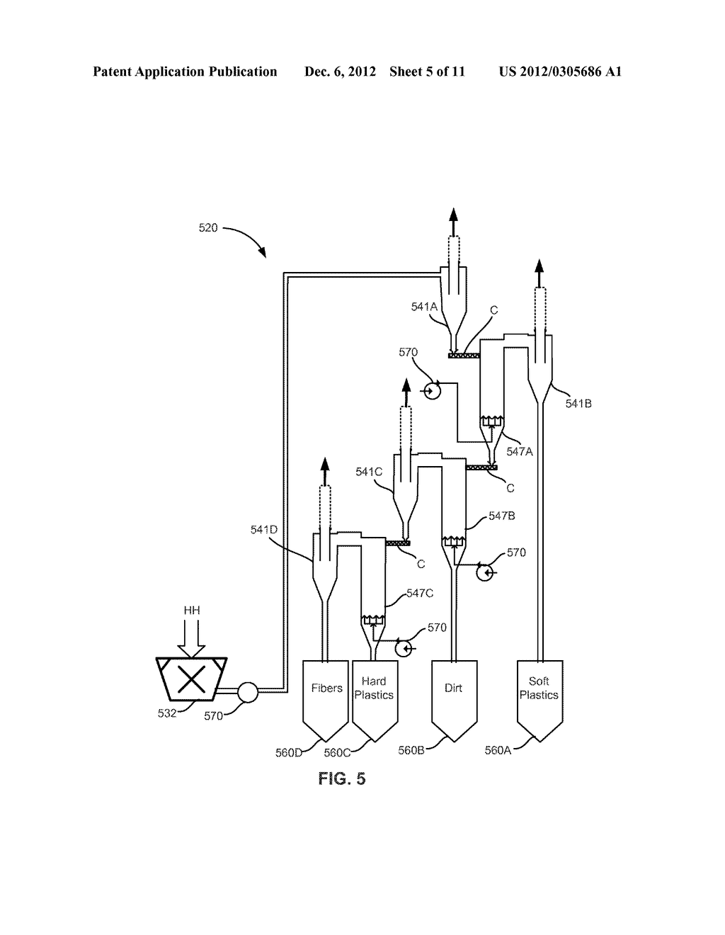 Systems and Methods for Processing a Heterogeneous Waste Stream - diagram, schematic, and image 06