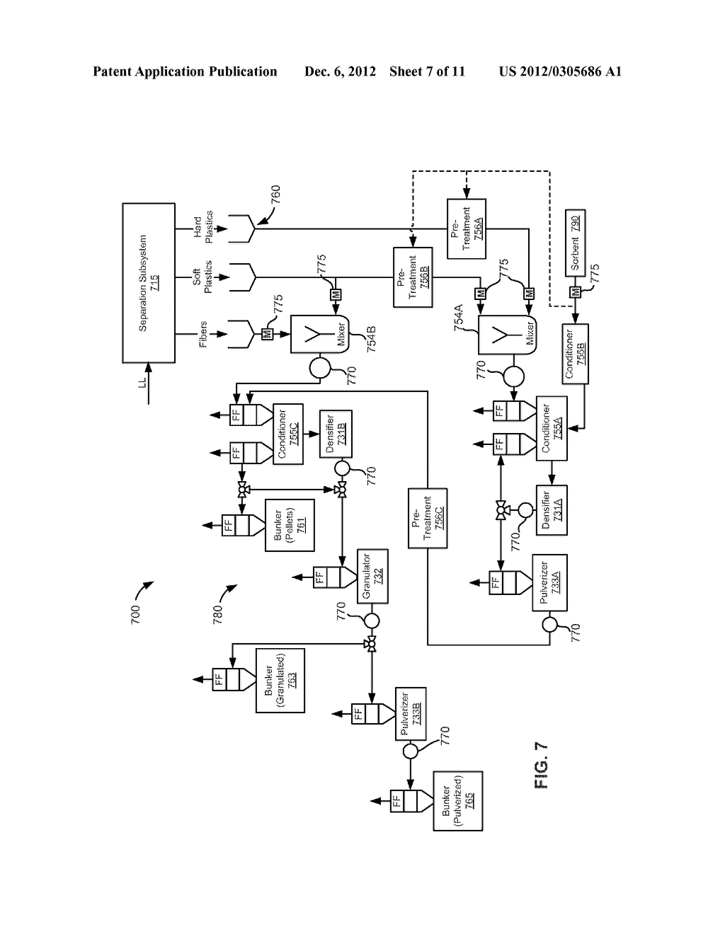 Systems and Methods for Processing a Heterogeneous Waste Stream - diagram, schematic, and image 08