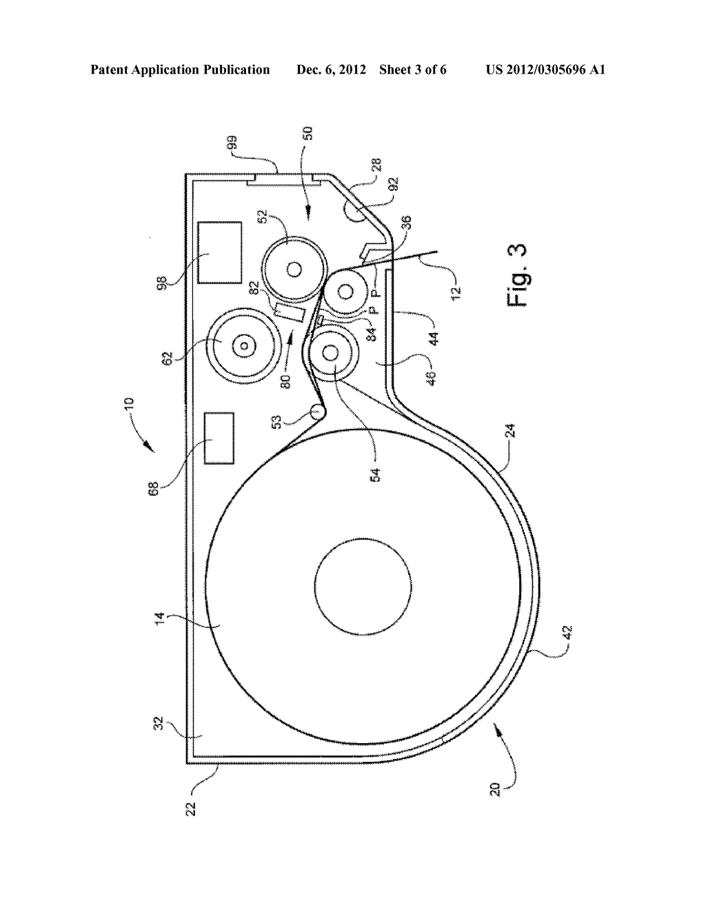 DISPENSING GAP DEFINED BETWEEN LOADING DOOR AND MAIN BODY OF AUTOMATIC     TOWEL DISPENSER - diagram, schematic, and image 04