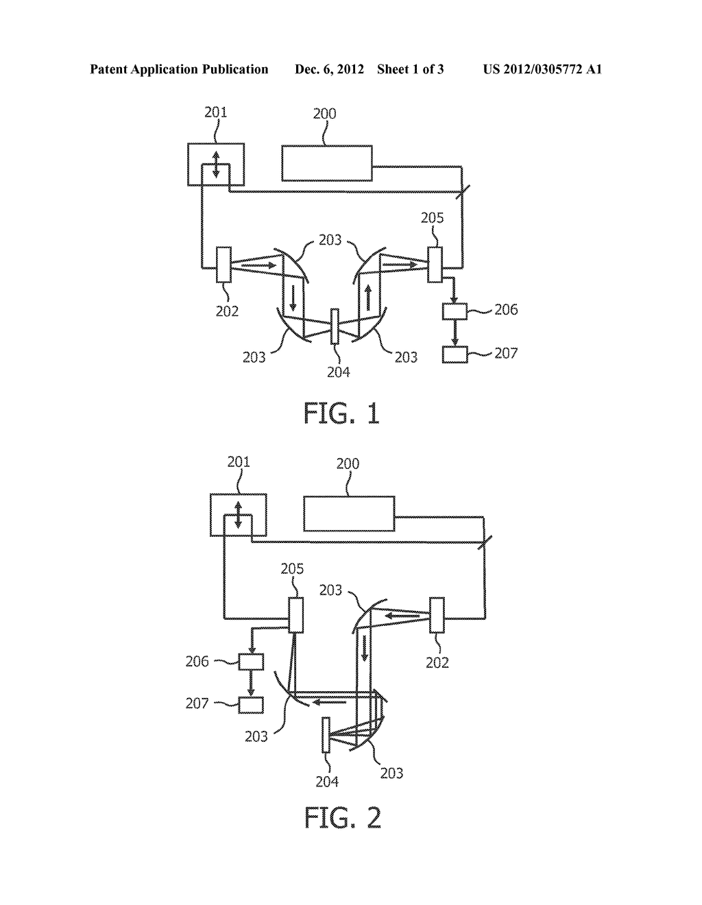 DEVICE FOR ANALYZING A SAMPLE USING RADIATION IN THE TERAHERTZ FREQUENCY     RANGE - diagram, schematic, and image 02