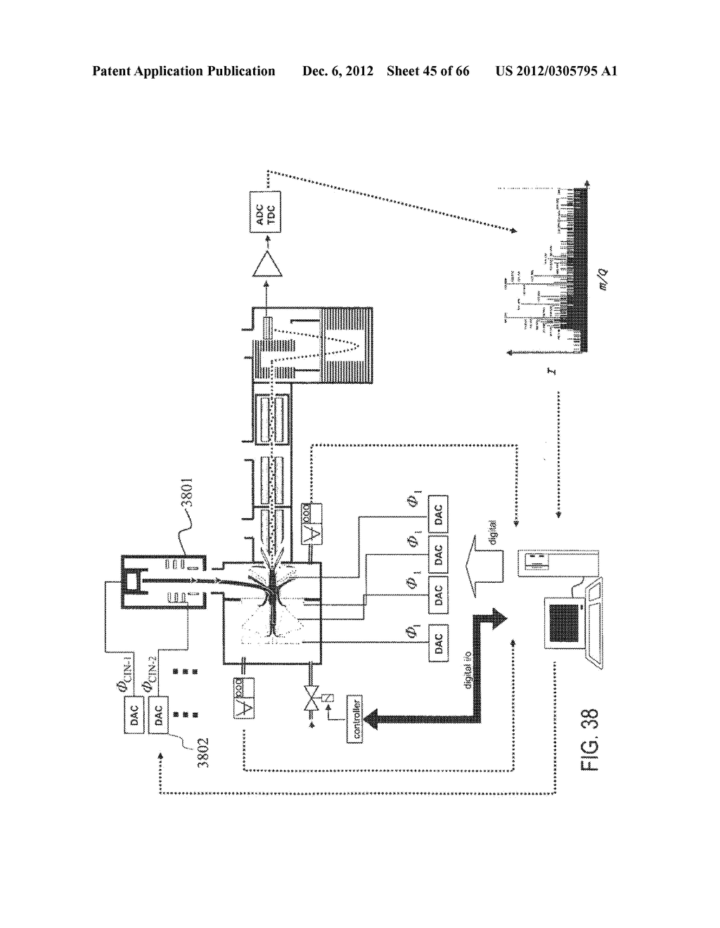 METHODS AND APPARATUS FOR ION SOURCES, ION CONTROL AND ION MEASUREMENT FOR     MACROMOLECULES - diagram, schematic, and image 46