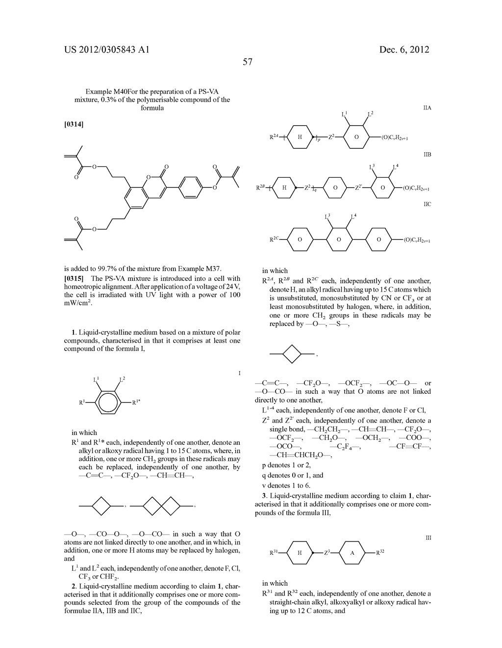 LIQUID CRYSTALLINE MEDIUM - diagram, schematic, and image 58