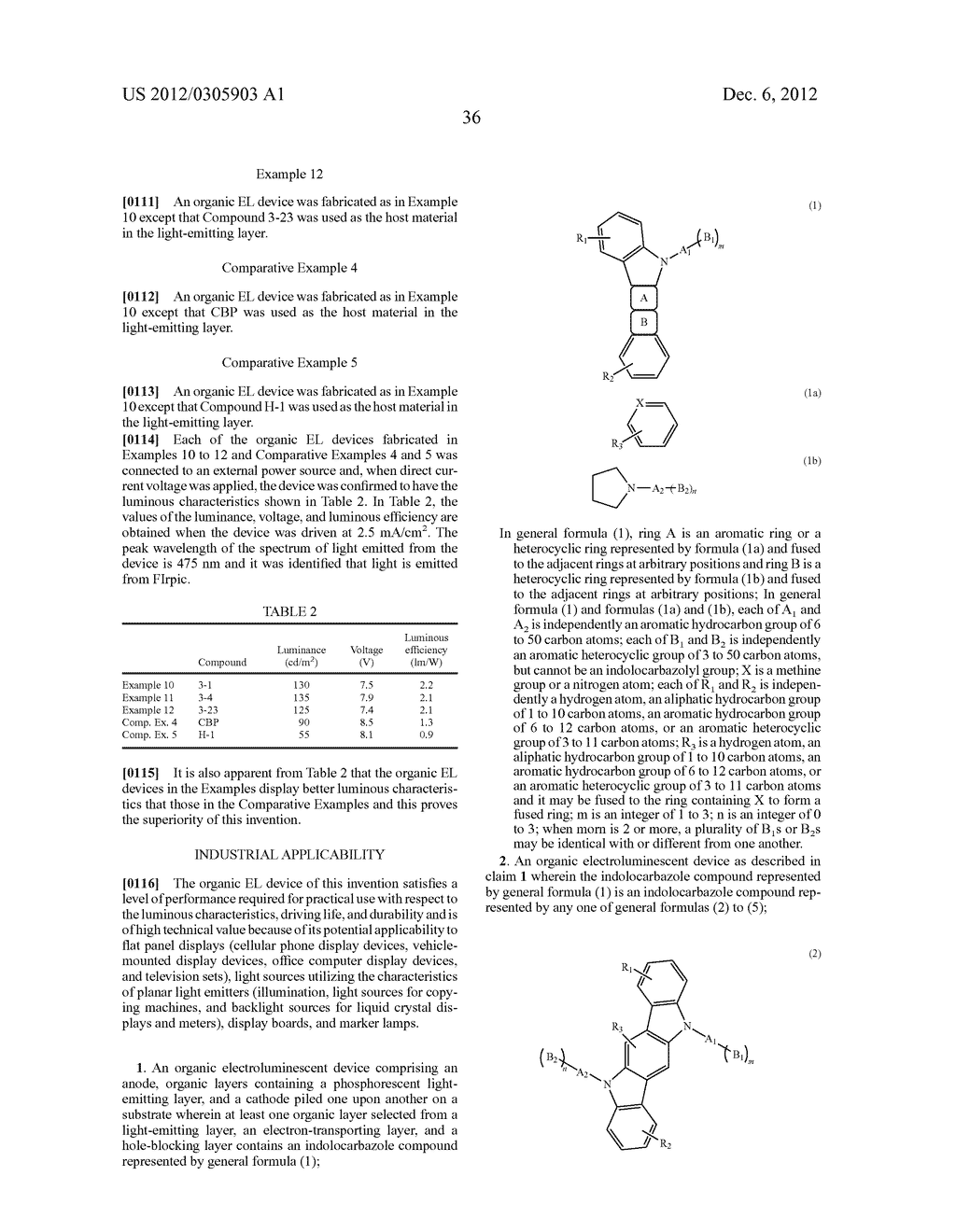 ORGANIC ELECTROLUMINESCENT DEVICE - diagram, schematic, and image 39