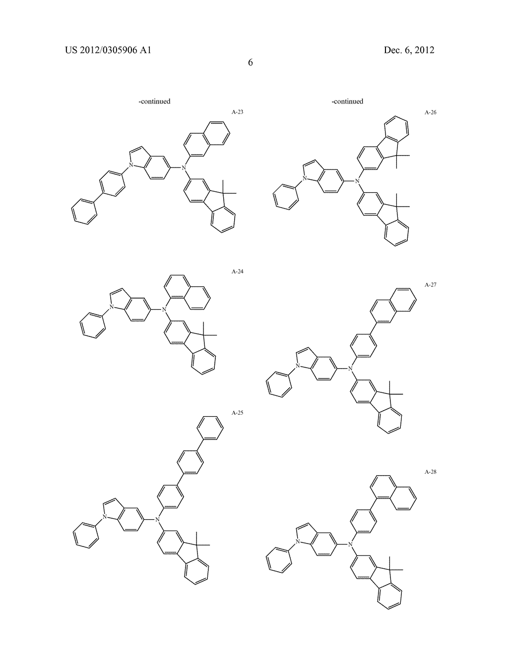 COMPOUND INCLUDING INDOLE DERIVATIVE, ORGANIC ELECTRONIC ELEMENT USING     SAME, AND TERMINAL THEREOF - diagram, schematic, and image 13