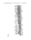 DISPLAY DEVICE, ELECTRONIC APPARATUS, AND METHOD OF FABRICATING THE     DISPLAY DEVICE diagram and image