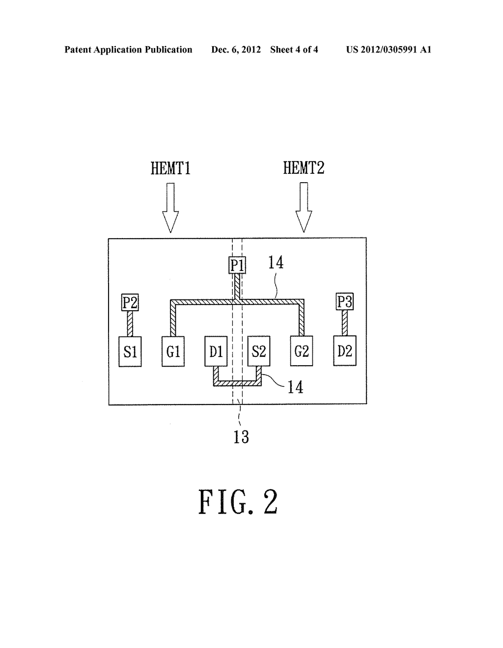 DEVICE HAVING SERIES-CONNECTED HIGH ELECTRON MOBILITY TRANSISTORS AND     MANUFACTURING METHOD THEREOF - diagram, schematic, and image 05