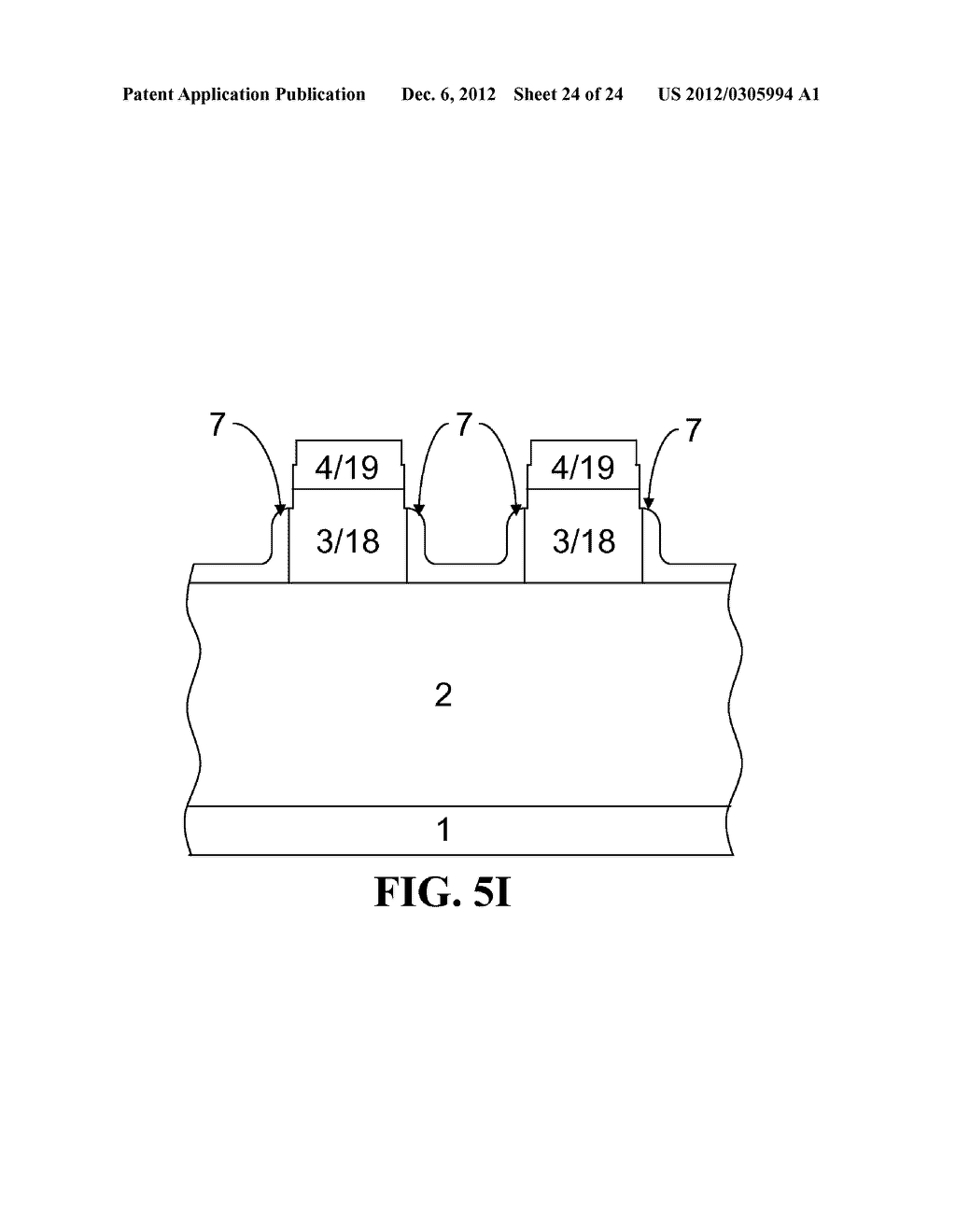 SELF-ALIGNED TRENCH FIELD EFFECT TRANSISTORS WITH REGROWN GATES AND     BIPOLAR JUNCTION TRANSISTORS WITH REGROWN BASE CONTACT REGIONS AND     METHODS OF MAKING - diagram, schematic, and image 25