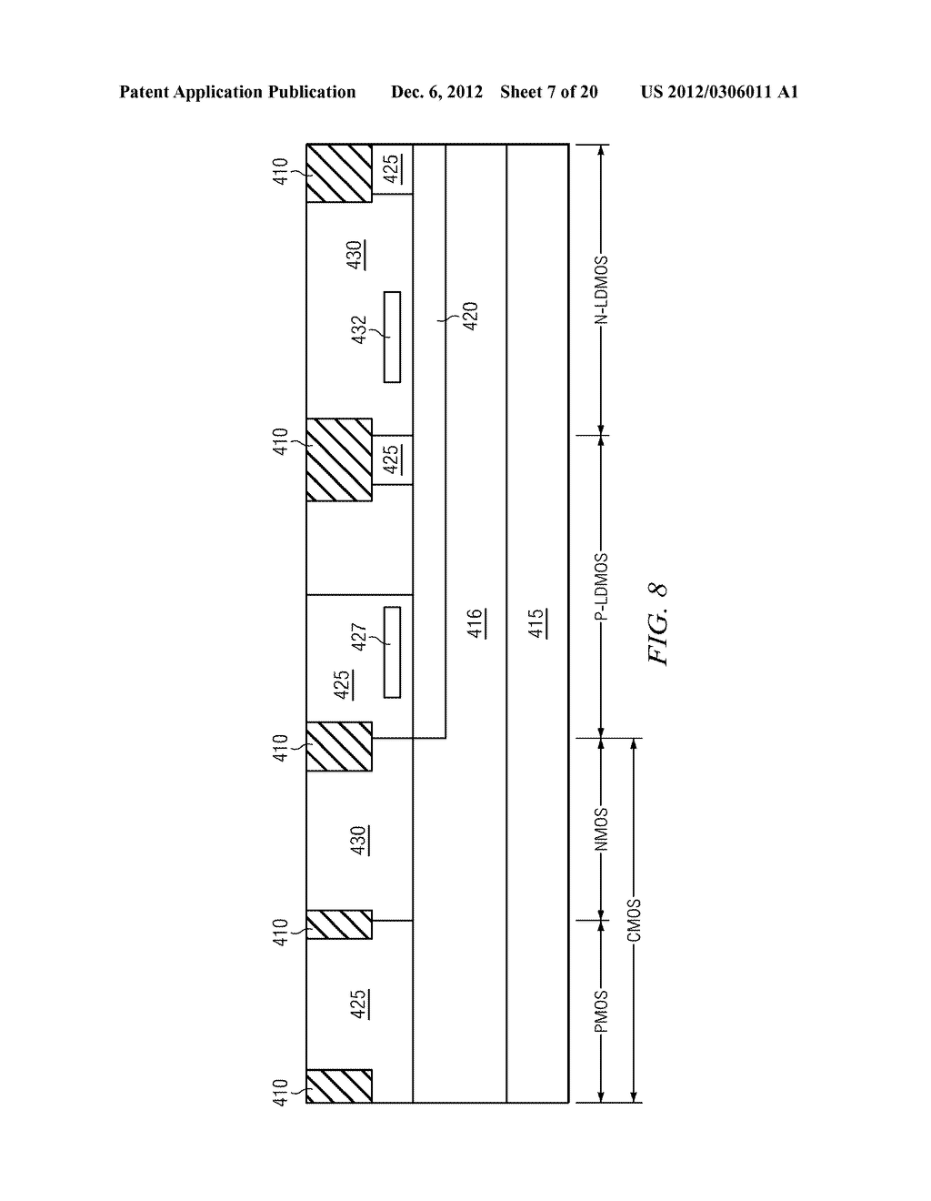 Integrated Circuit With A Laterally Diffused Metal Oxide Semiconductor     Device And Method Of Forming The Same - diagram, schematic, and image 08