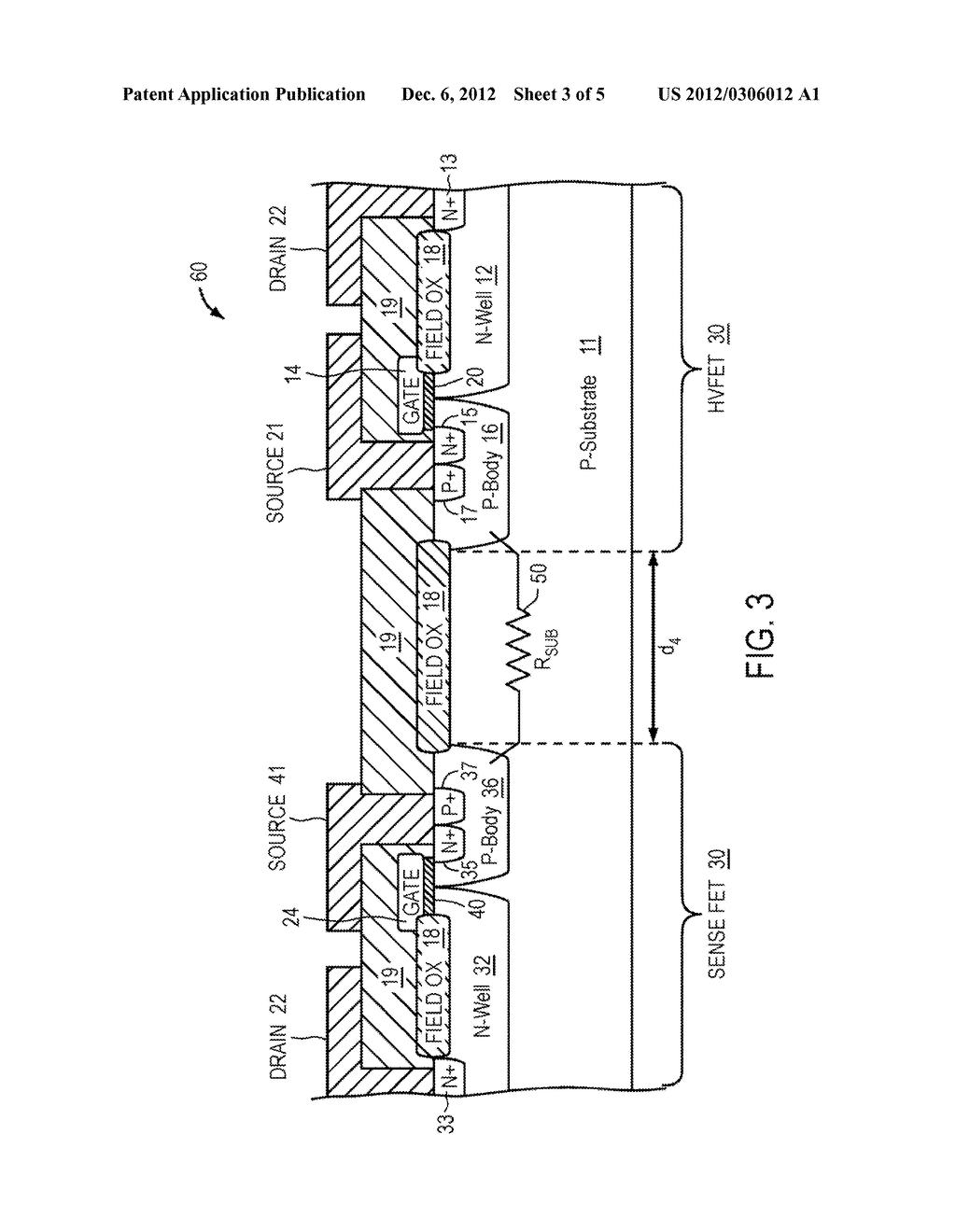Power Integrated Circuit Device With Incorporated Sense FET - diagram, schematic, and image 04