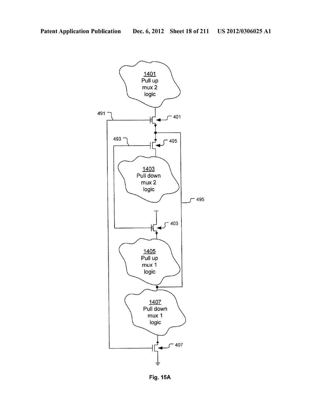 Integrated Circuit Including Cross-Coupled Transistors with Two     Transistors of Different Type Having Gate Electrodes Formed by Common     Gate Level Feature with Shared Diffusion Regions on Opposite Sides of     Common Gate Level Feature - diagram, schematic, and image 19