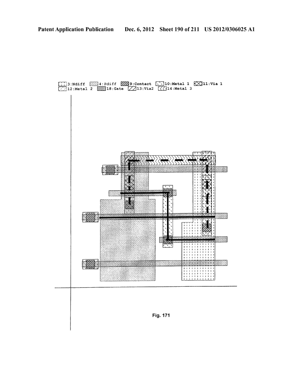 Integrated Circuit Including Cross-Coupled Transistors with Two     Transistors of Different Type Having Gate Electrodes Formed by Common     Gate Level Feature with Shared Diffusion Regions on Opposite Sides of     Common Gate Level Feature - diagram, schematic, and image 191