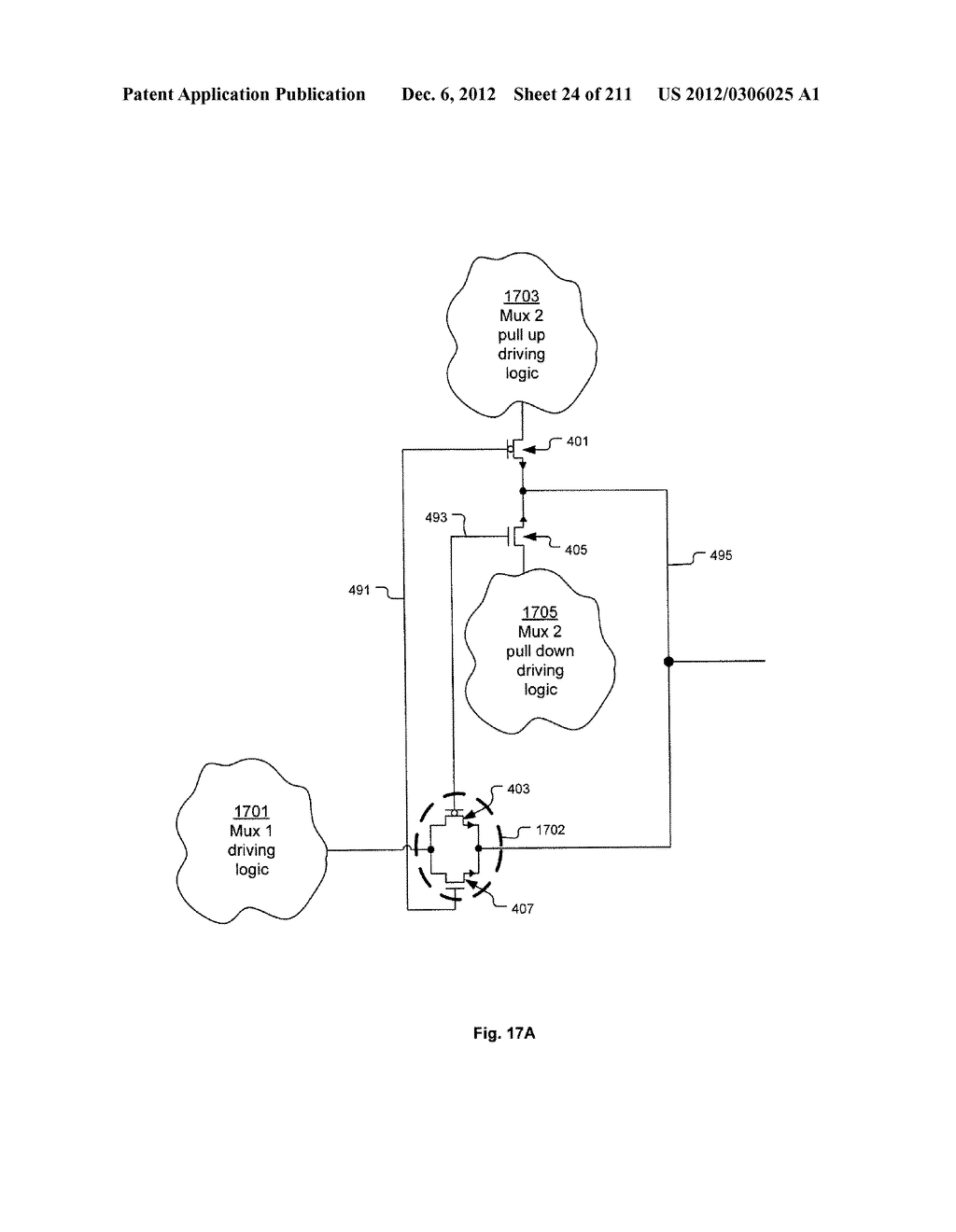 Integrated Circuit Including Cross-Coupled Transistors with Two     Transistors of Different Type Having Gate Electrodes Formed by Common     Gate Level Feature with Shared Diffusion Regions on Opposite Sides of     Common Gate Level Feature - diagram, schematic, and image 25