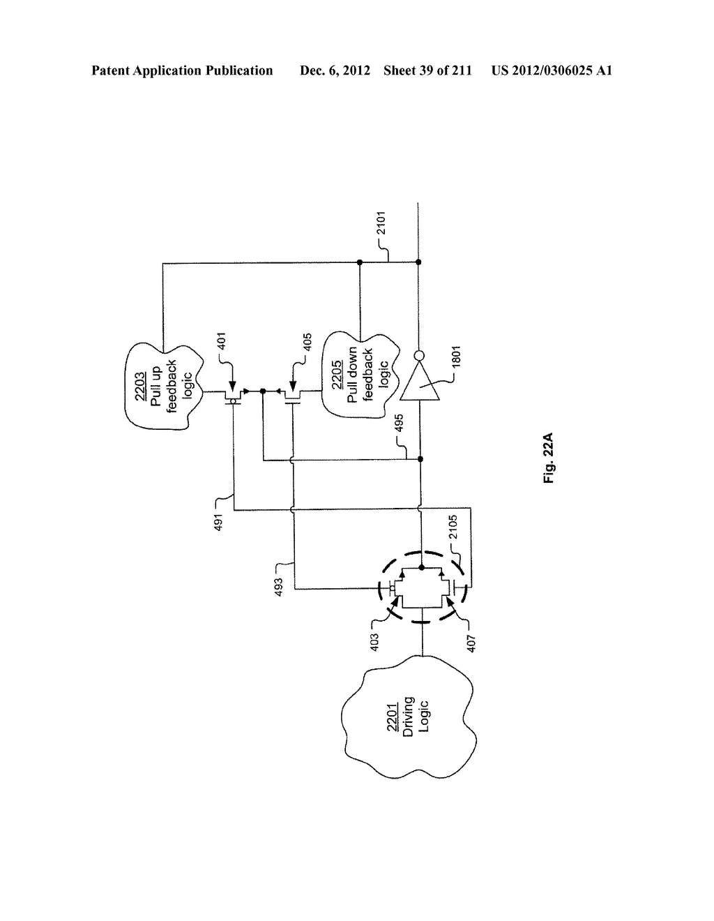 Integrated Circuit Including Cross-Coupled Transistors with Two     Transistors of Different Type Having Gate Electrodes Formed by Common     Gate Level Feature with Shared Diffusion Regions on Opposite Sides of     Common Gate Level Feature - diagram, schematic, and image 40
