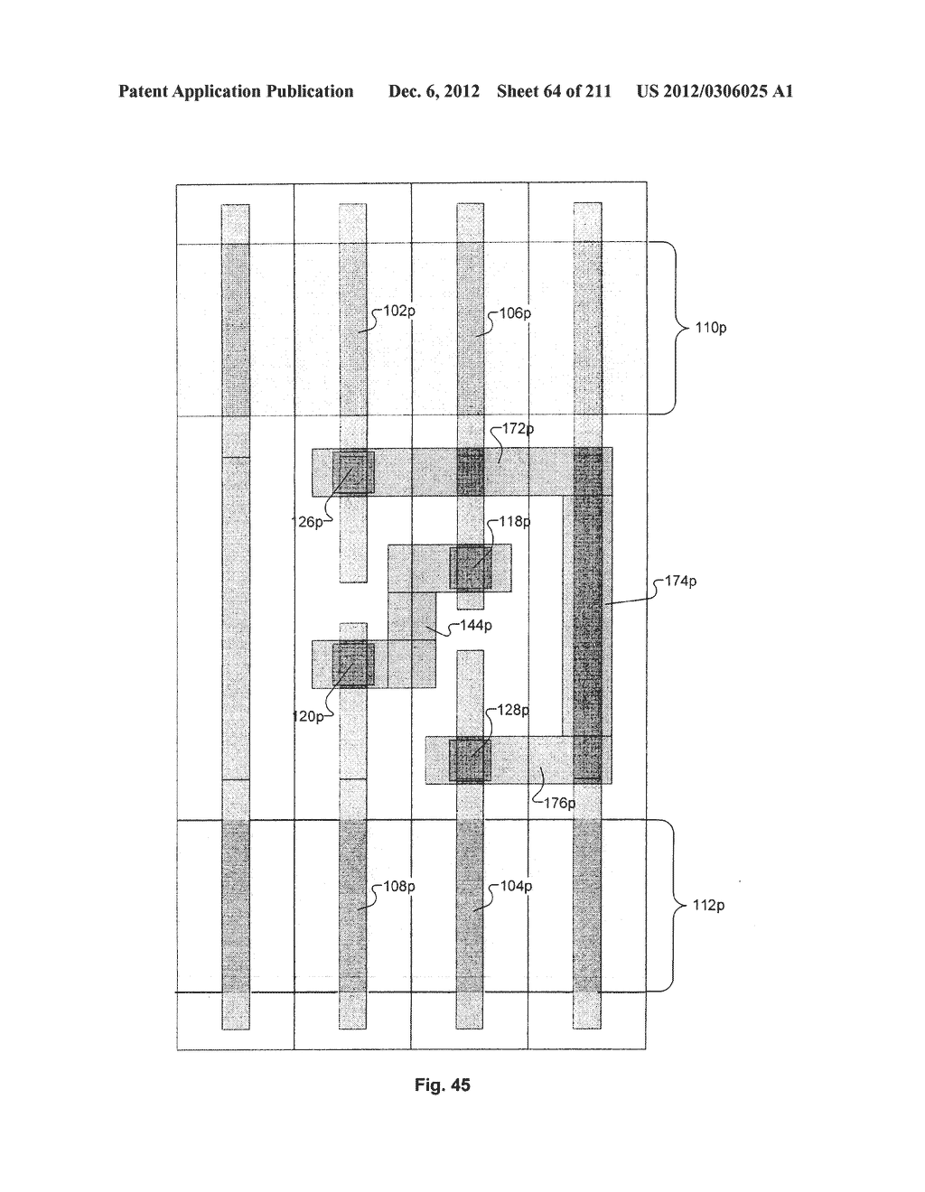 Integrated Circuit Including Cross-Coupled Transistors with Two     Transistors of Different Type Having Gate Electrodes Formed by Common     Gate Level Feature with Shared Diffusion Regions on Opposite Sides of     Common Gate Level Feature - diagram, schematic, and image 65