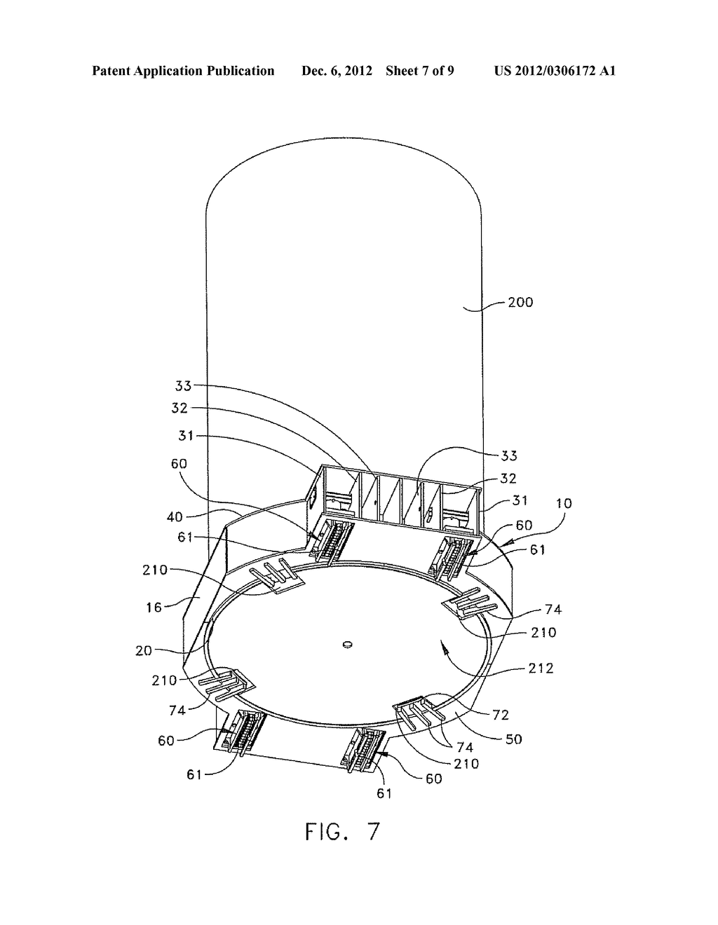 APPARATUS, SYSTEM AND METHOD FOR LOW PROFILE TRANSLATION OF HIGH LEVEL     RADIOACTIVE WASTE CONTAINMENT STRUCTURE - diagram, schematic, and image 08