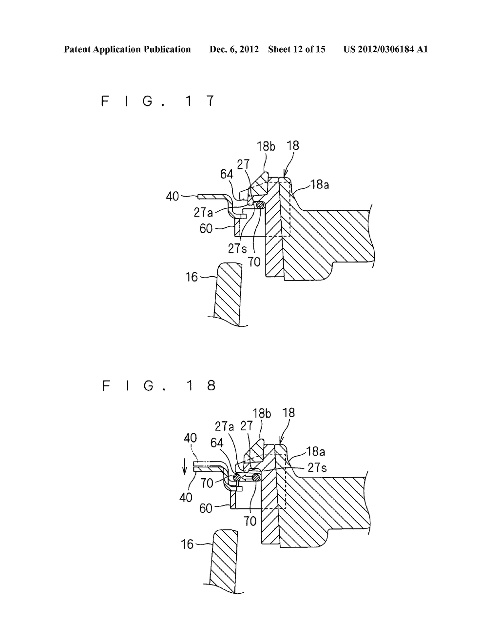 MOUNTING SECTION STRUCTURE FOR AIRBAG DEVICE - diagram, schematic, and image 13