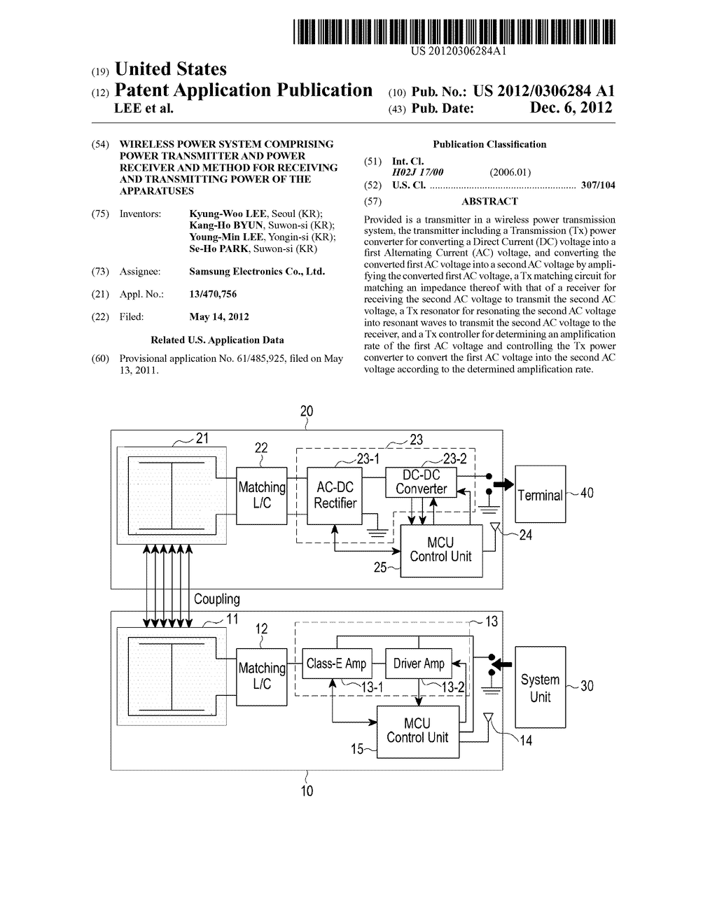 WIRELESS POWER SYSTEM COMPRISING POWER TRANSMITTER AND POWER RECEIVER AND     METHOD FOR RECEIVING AND TRANSMITTING POWER OF THE APPARATUSES - diagram, schematic, and image 01