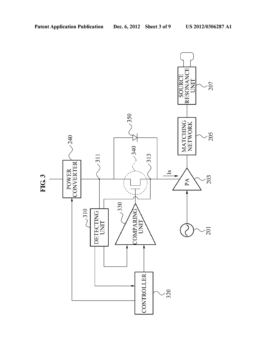 POWER SUPPLY APPARATUS AND METHOD FOR WIRELESS POWER TRANSMISSION - diagram, schematic, and image 04