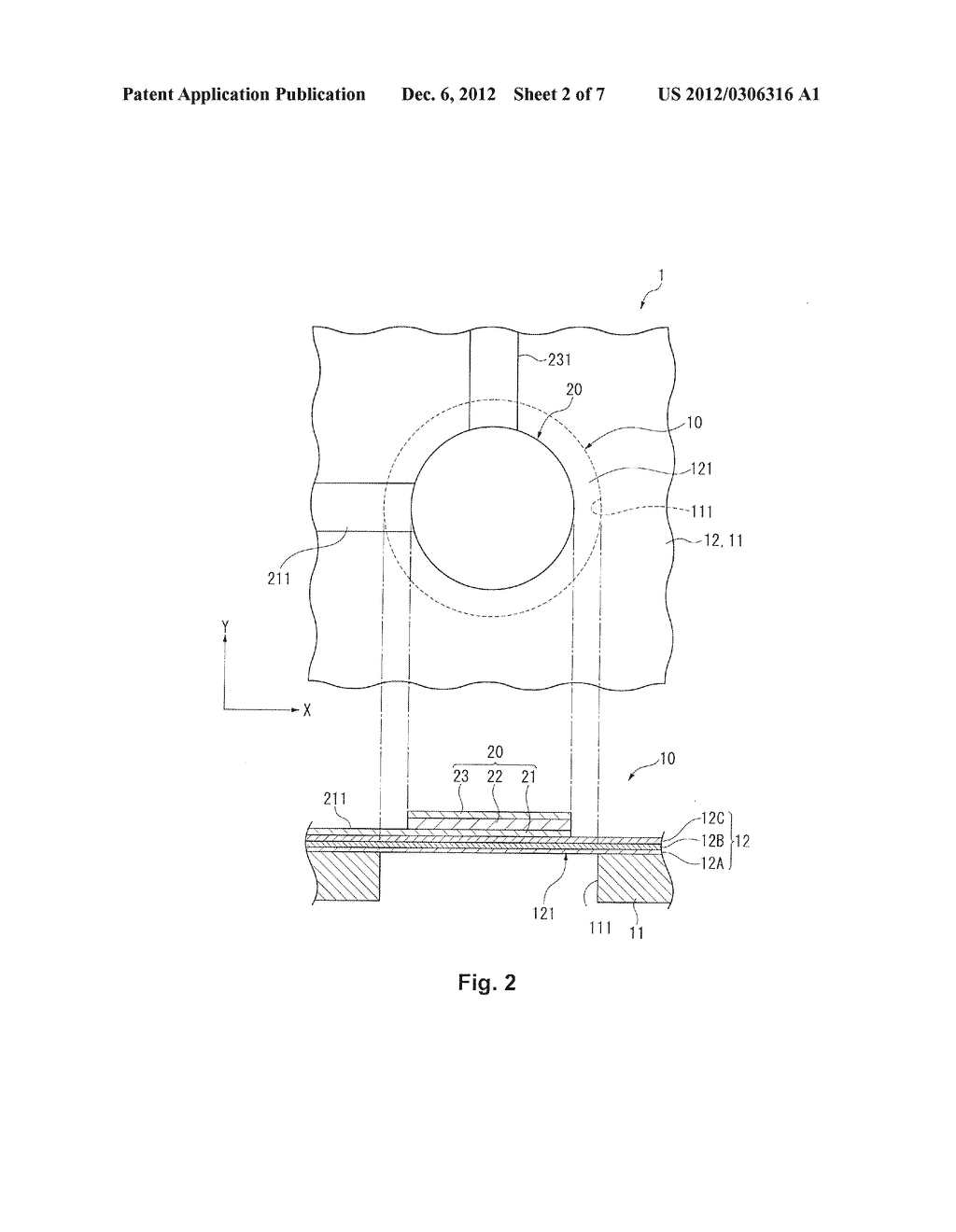 ULTRASONIC TRANSDUCER, BIOLOGICAL SENSOR, AND METHOD FOR MANUFACTURING AN     ULTRASONIC TRANSDUCER - diagram, schematic, and image 03