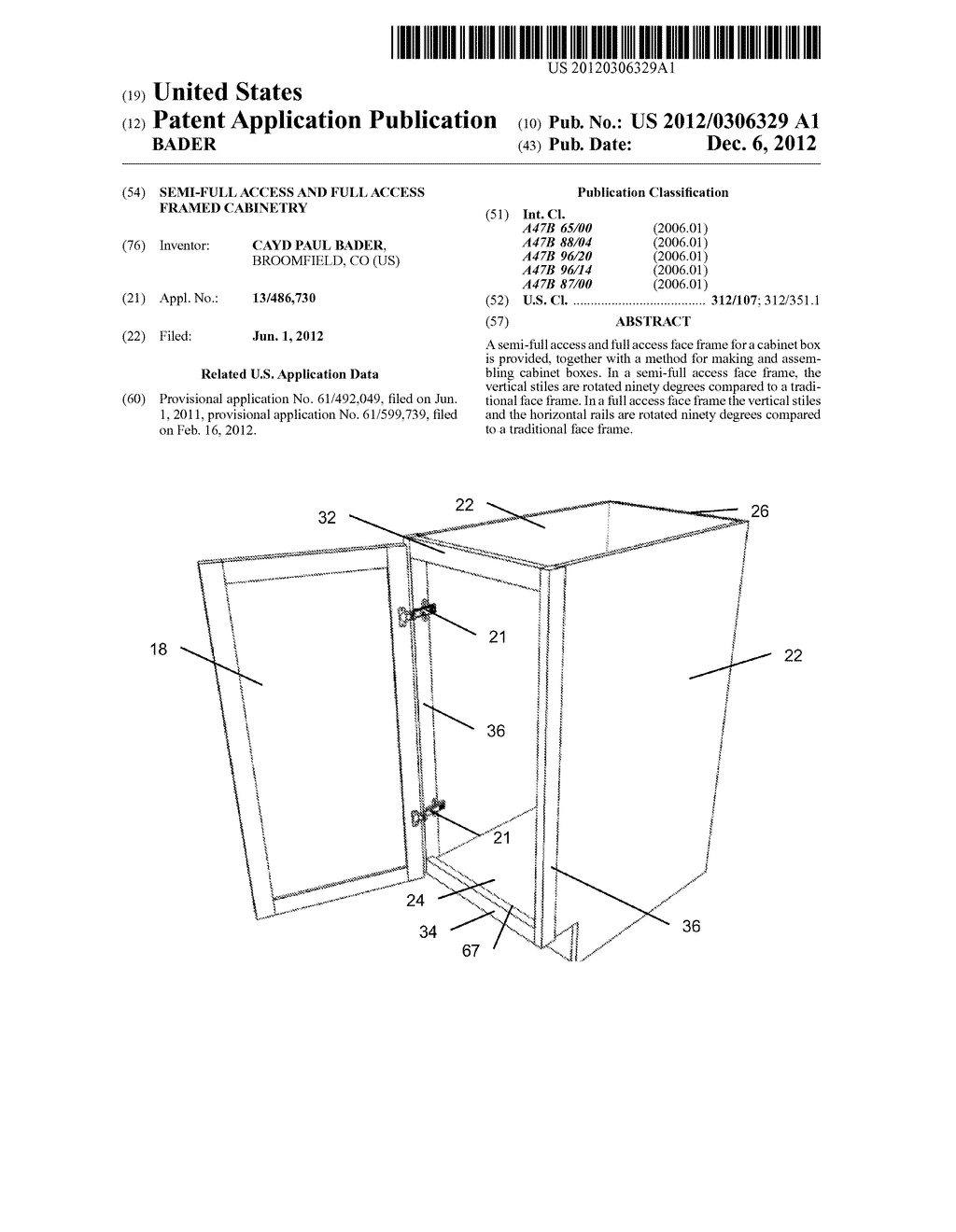 SEMI-FULL ACCESS AND FULL ACCESS FRAMED CABINETRY - diagram, schematic, and image 01