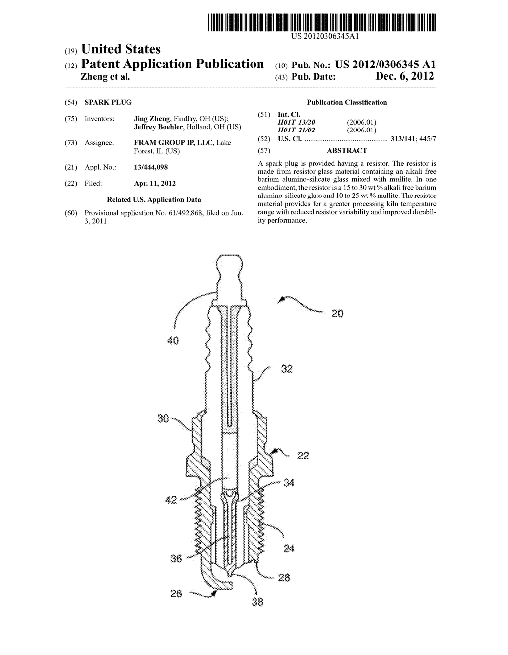 Spark Plug - diagram, schematic, and image 01