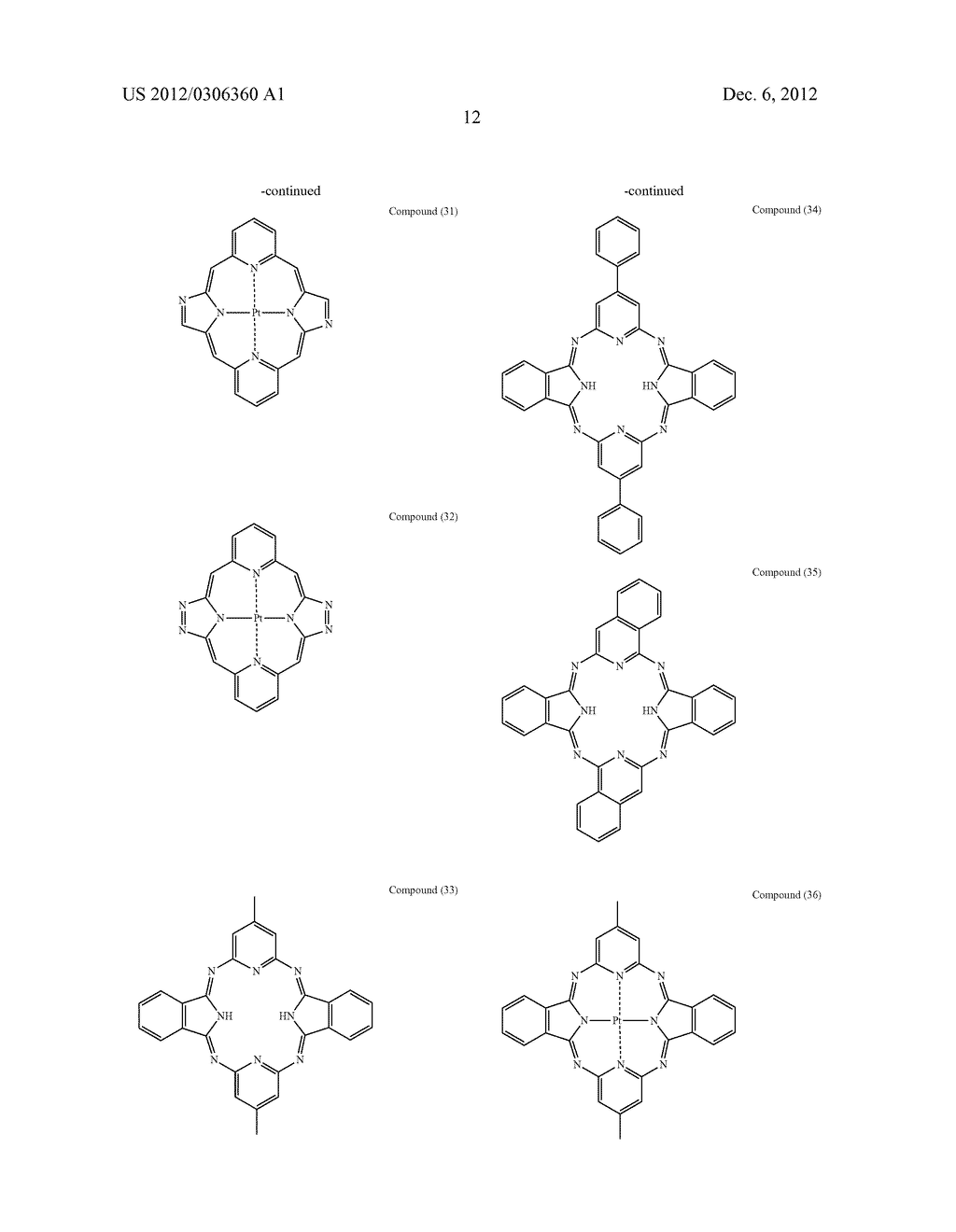 ORGANIC ELECTROLUMINESCENT DEVICE AND PLATINUM COMPOUND - diagram, schematic, and image 13