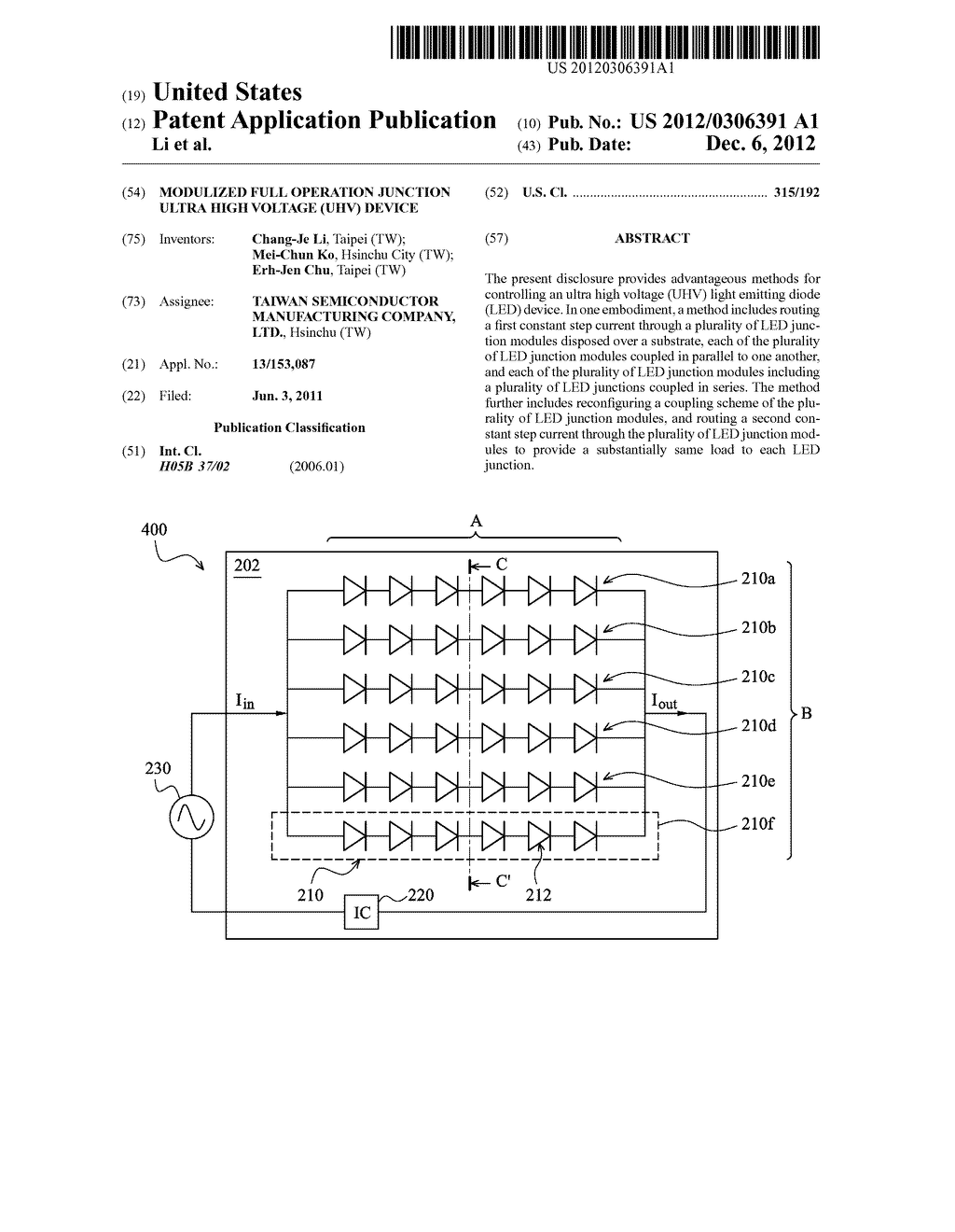 Modulized Full Operation Junction Ultra High Voltage (UHV) Device - diagram, schematic, and image 01