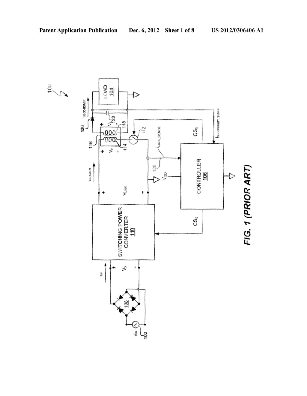 CONTROL DATA DETERMINATION FROM PRIMARY-SIDE SENSING OF A SECONDARY-SIDE     VOLTAGE IN A SWITCHING POWER CONVERTER - diagram, schematic, and image 02