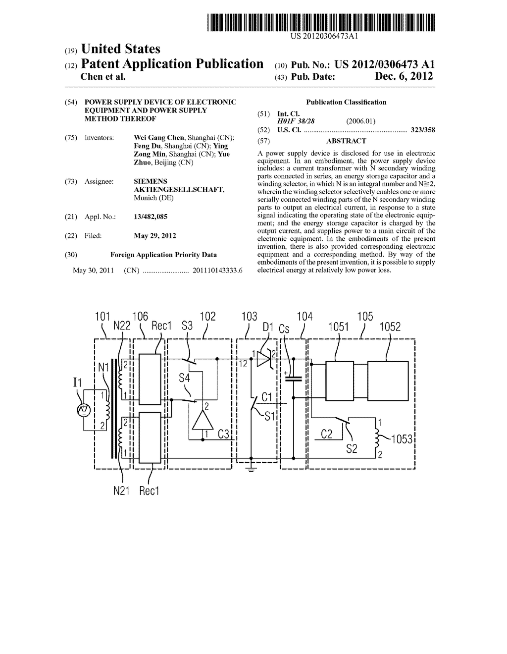 POWER SUPPLY DEVICE OF ELECTRONIC EQUIPMENT AND POWER SUPPLY METHOD     THEREOF - diagram, schematic, and image 01