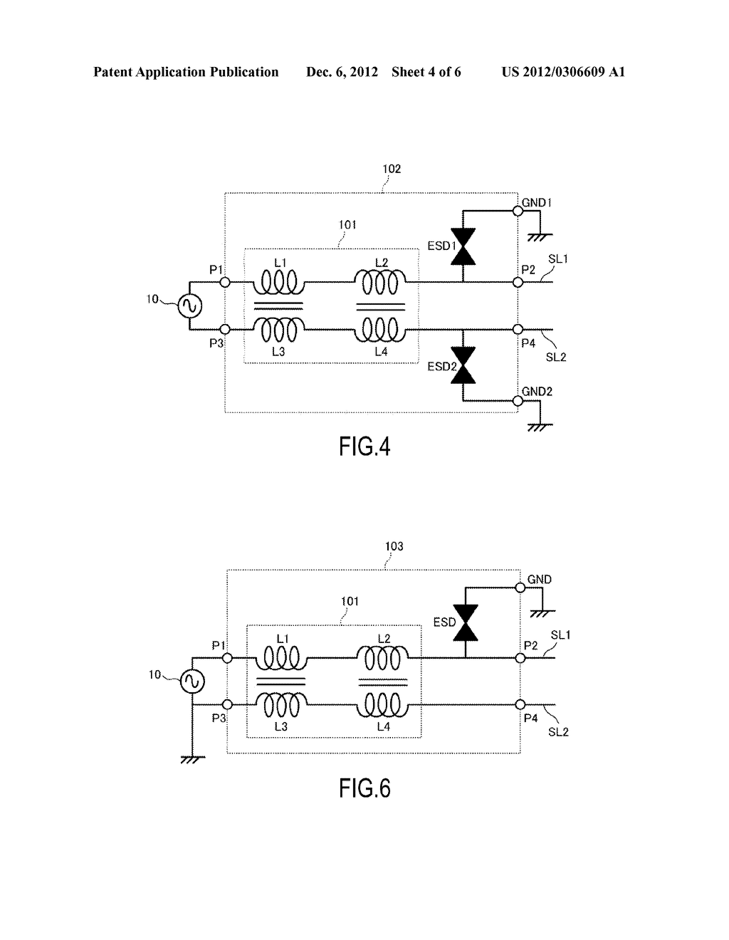 COMMON MODE CHOKE COIL AND HIGH-FREQUENCY COMPONENT - diagram, schematic, and image 05