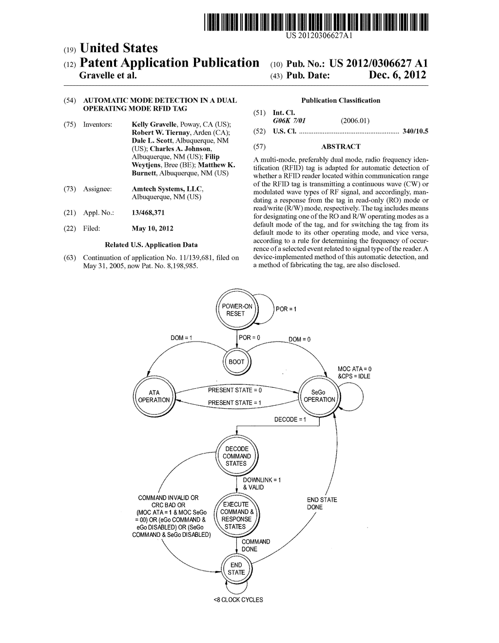 AUTOMATIC MODE DETECTION IN A DUAL OPERATING MODE RFID TAG - diagram, schematic, and image 01