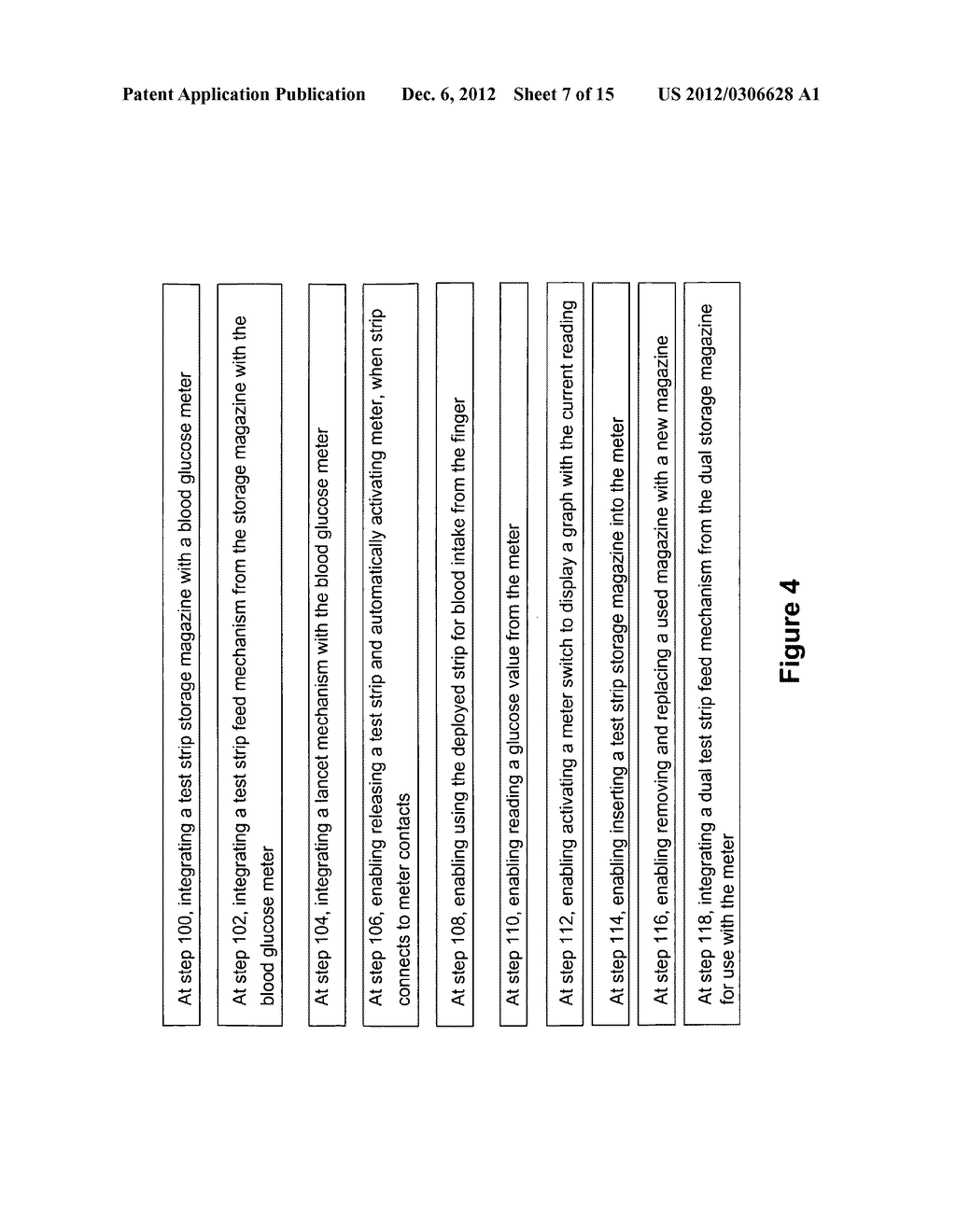 Integrated blood glucose measurement device with a test strip count system - diagram, schematic, and image 08