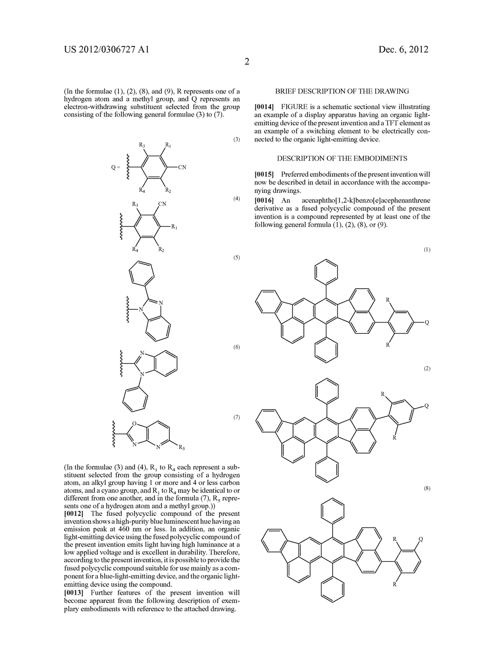 FUSED POLYCYCLIC COMPOUND AND ORGANIC LIGHT-EMITTING DEVICE USING THE     COMPOUND - diagram, schematic, and image 04