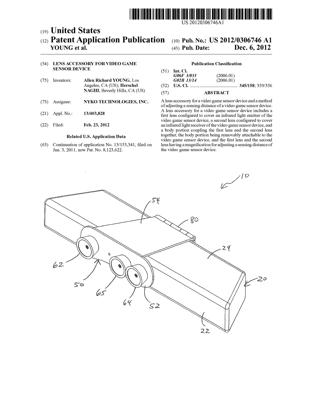 LENS ACCESSORY FOR VIDEO GAME SENSOR DEVICE - diagram, schematic, and image 01