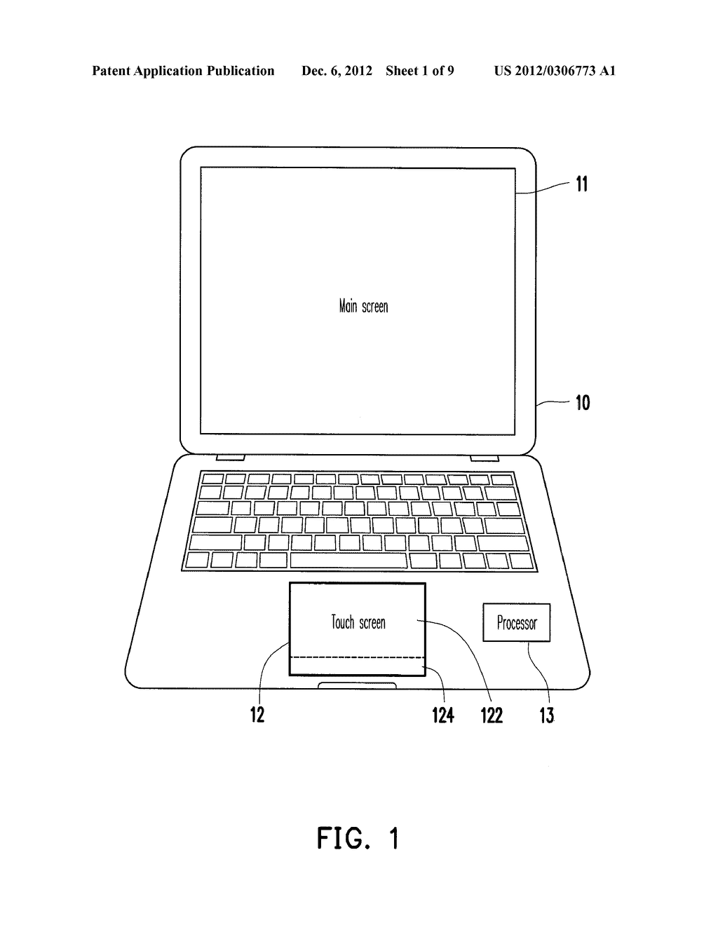 TOUCH CONTROL METHOD AND ELECTRONIC APPARATUS - diagram, schematic, and image 02